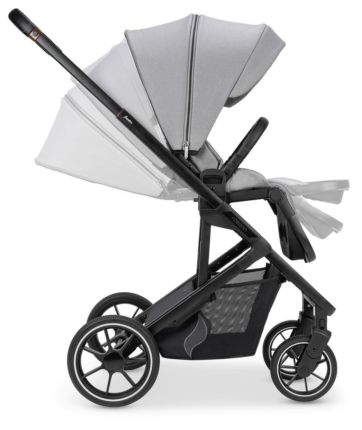 KOMBIKINDERWAGEN  Juntos  Rock  - Hellgrau, Basics (84/97,5/53,5cm) - Osann