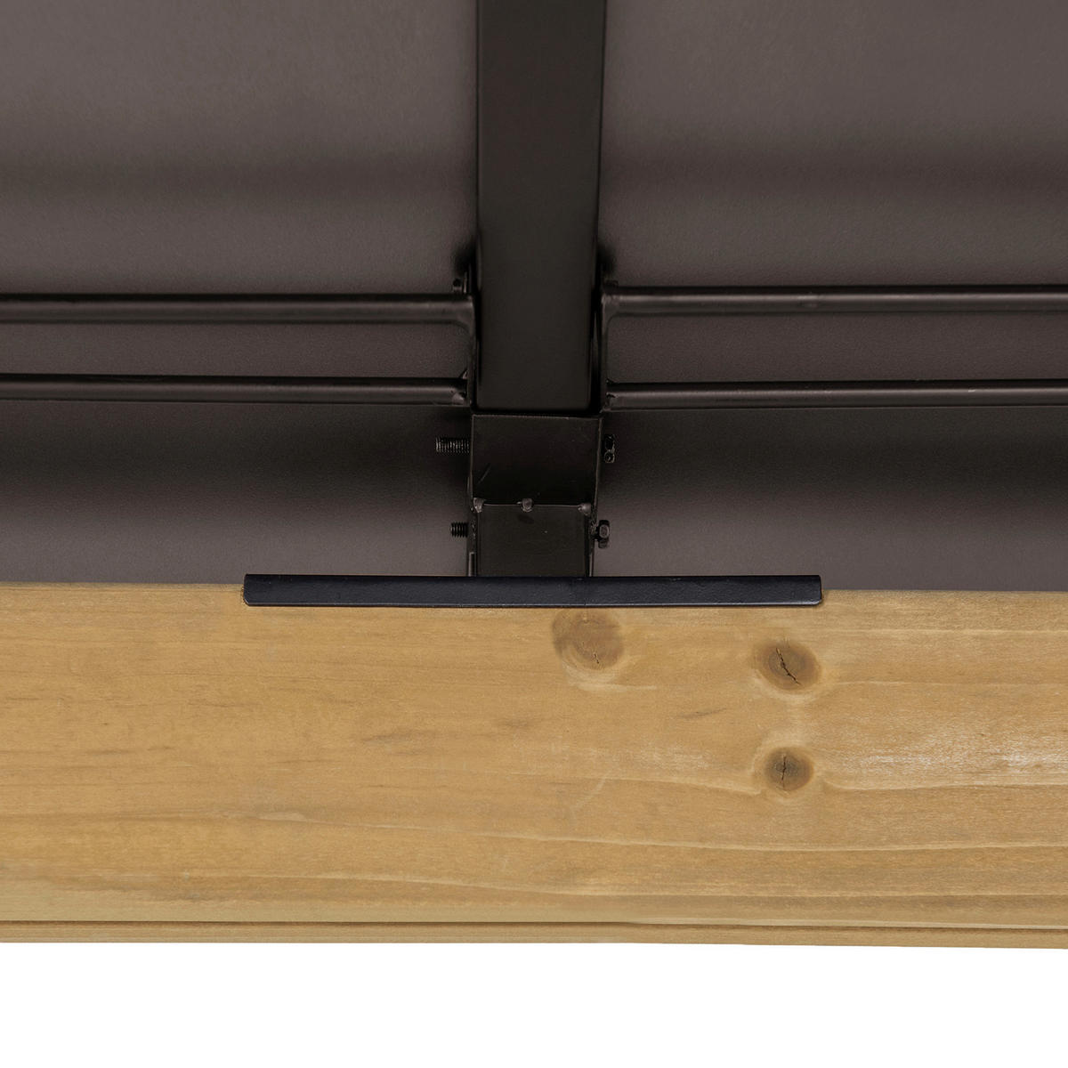PAVILLON 393,5/335,5/286,5 cm   - Dunkelbraun/Naturfarben, Basics, Holz/Kunststoff (393,5/335,5/286,5cm)