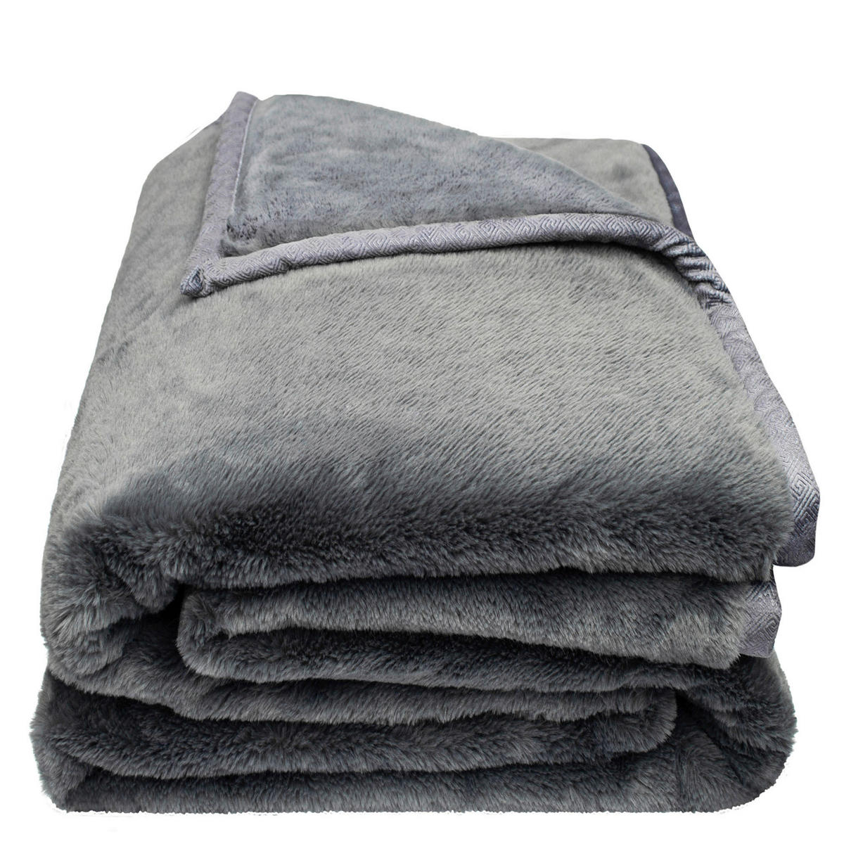 DECKE 140/190 cm  - Grau, Basics, Textil (140/190cm) - Zoeppritz