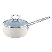 LONAC S DRŠKOM  1 l  Avorio  - boje šampanjca, Basics, staklo/metal (16cm) - Riess