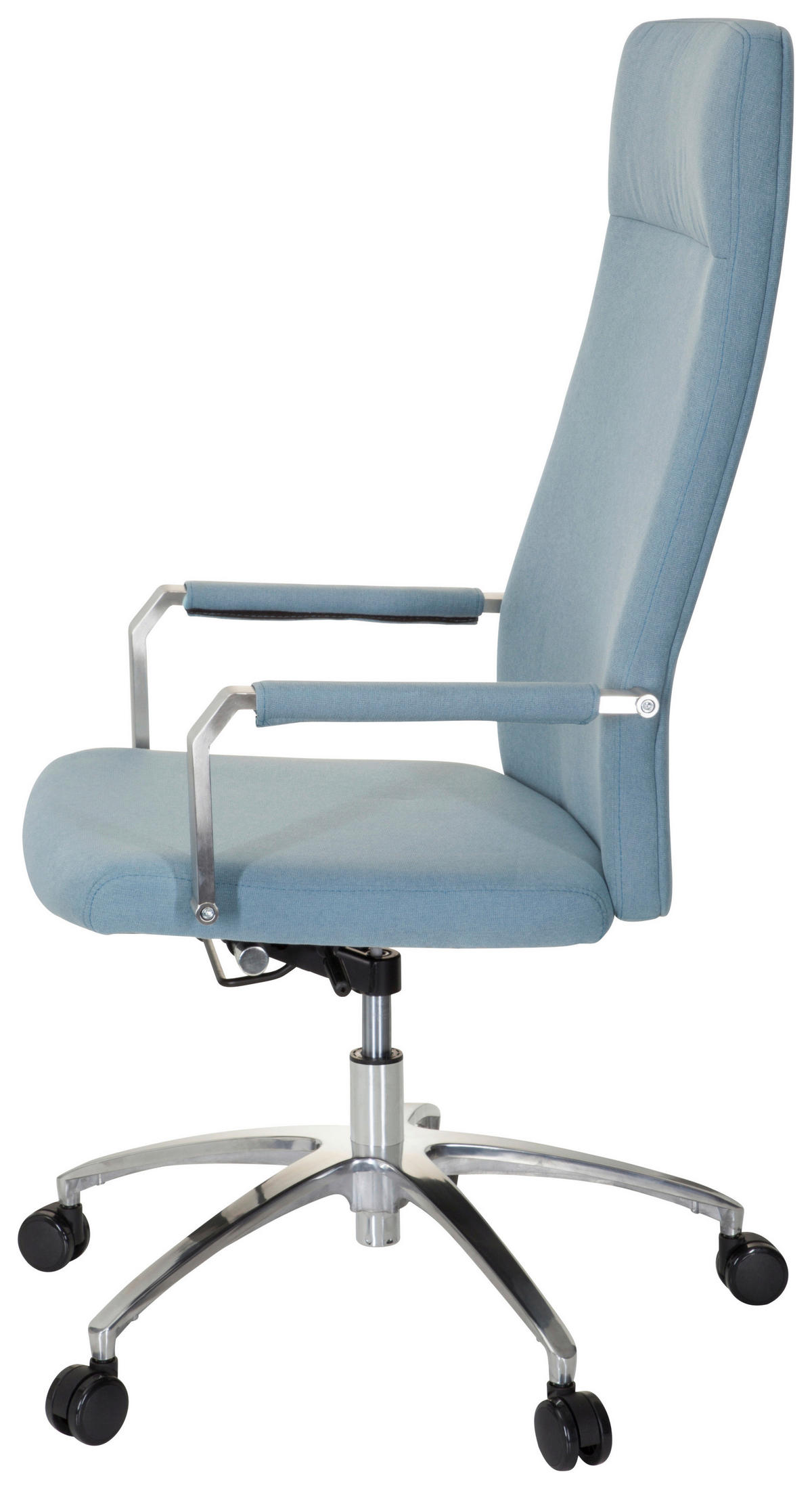 DREHSTUHL Flachgewebe Hellblau  - Alufarben/Hellblau, MODERN, Kunststoff/Textil (56/131/67cm) - MID.YOU
