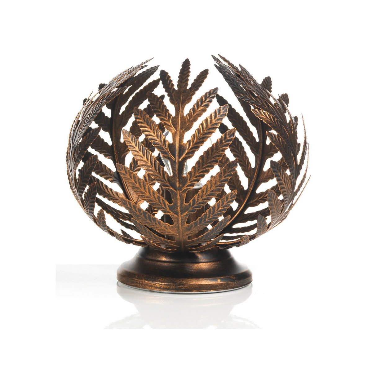 TISCHLEUCHTE 25/25 cm   - Bronzefarben, Natur, Metall (25/25cm)