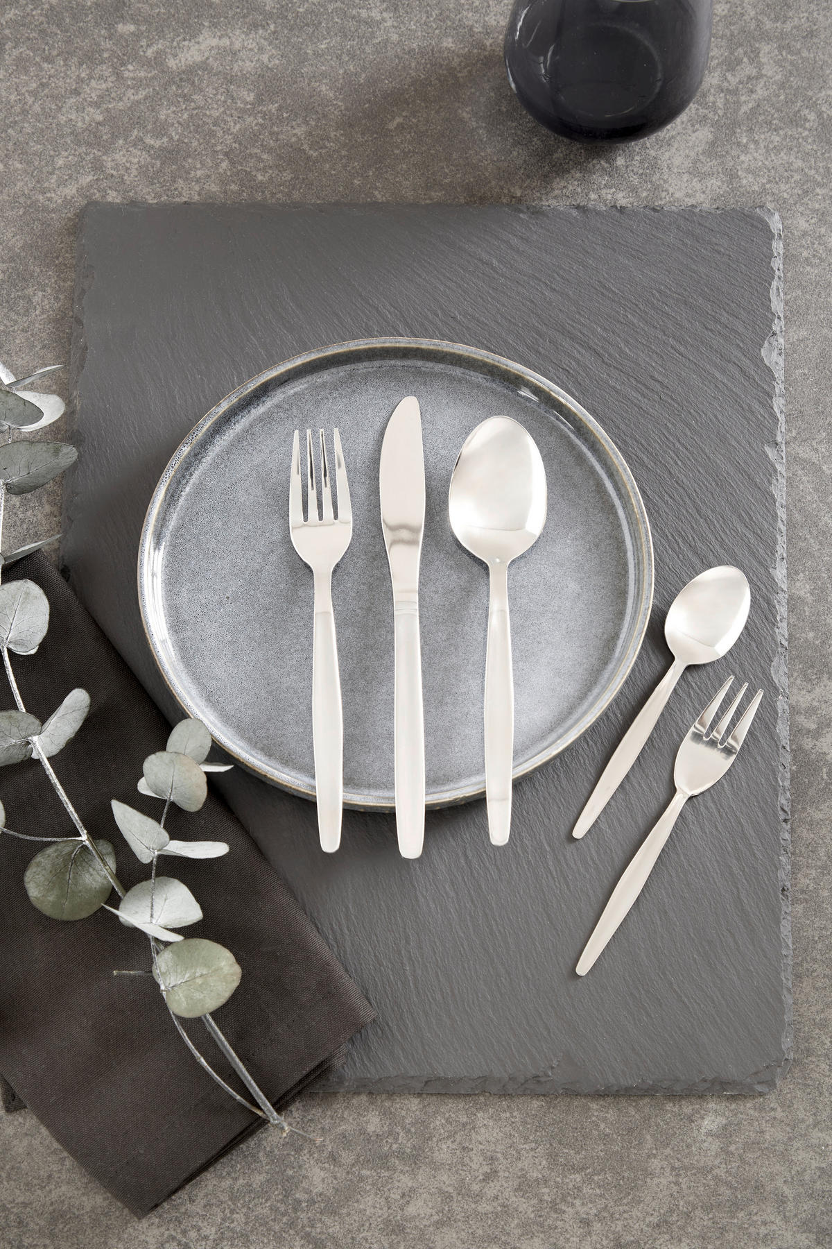 LINGURĂ - culoare inox, Design, metal (18,6cm) - Luca Bessoni