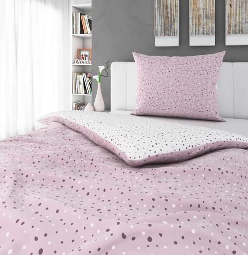 OBOJSTRANNÁ POSTEĽNÁ BIELIZEŇ, satén, ružová, 140/220 cm - ružová, Konventionell, textil (140/220cm) - Esposa