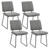 STUHL-SET 2 Stück  in Stahl Webstoff Metall, Textil  - Schwarz/Grau, MODERN, Textil/Metall (45/83/61cm) - MID.YOU