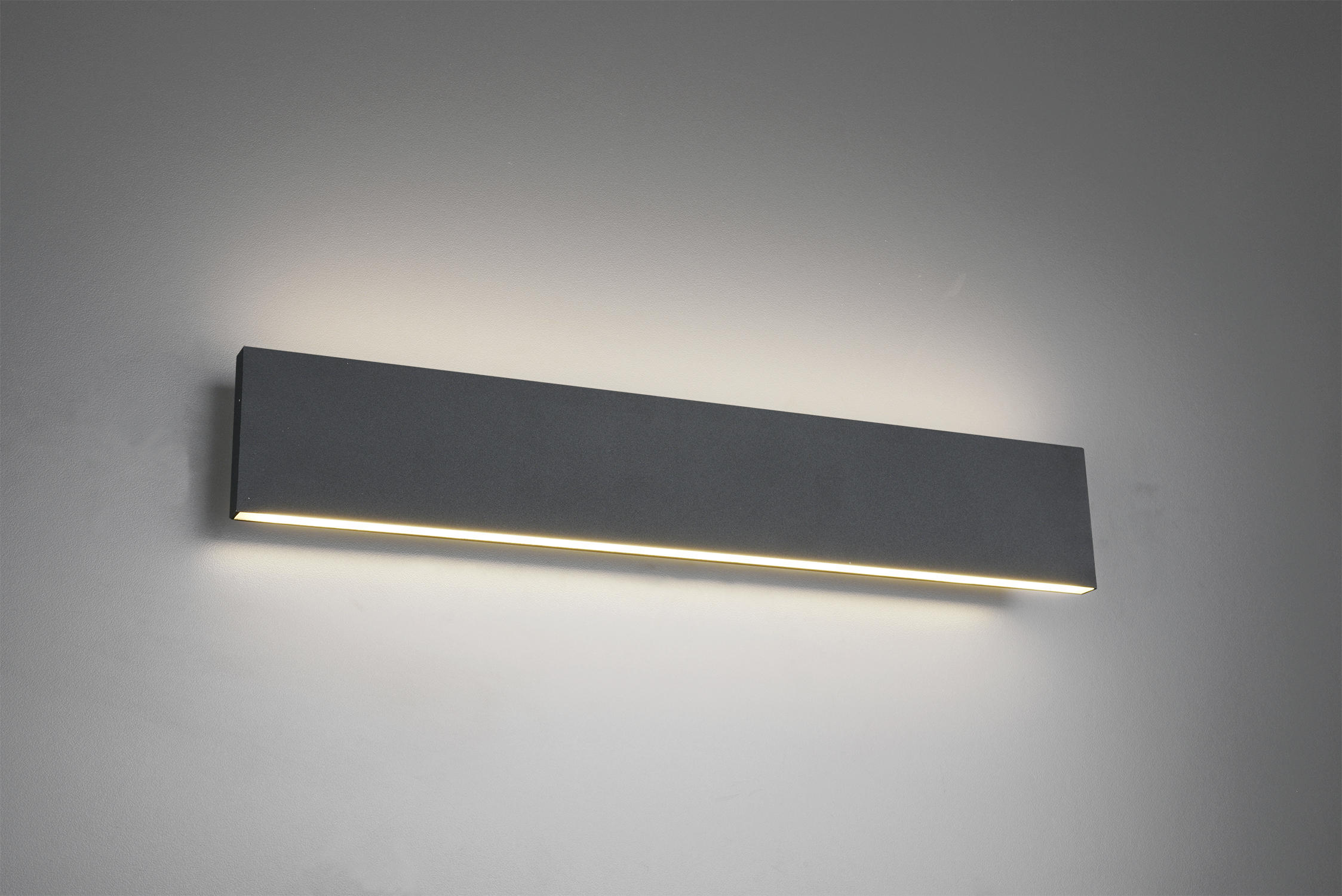 LED-WANDLEUCHTE - Anthrazit, Konventionell, Kunststoff/Metall (47/8/4,5cm) - Trio Leuchten