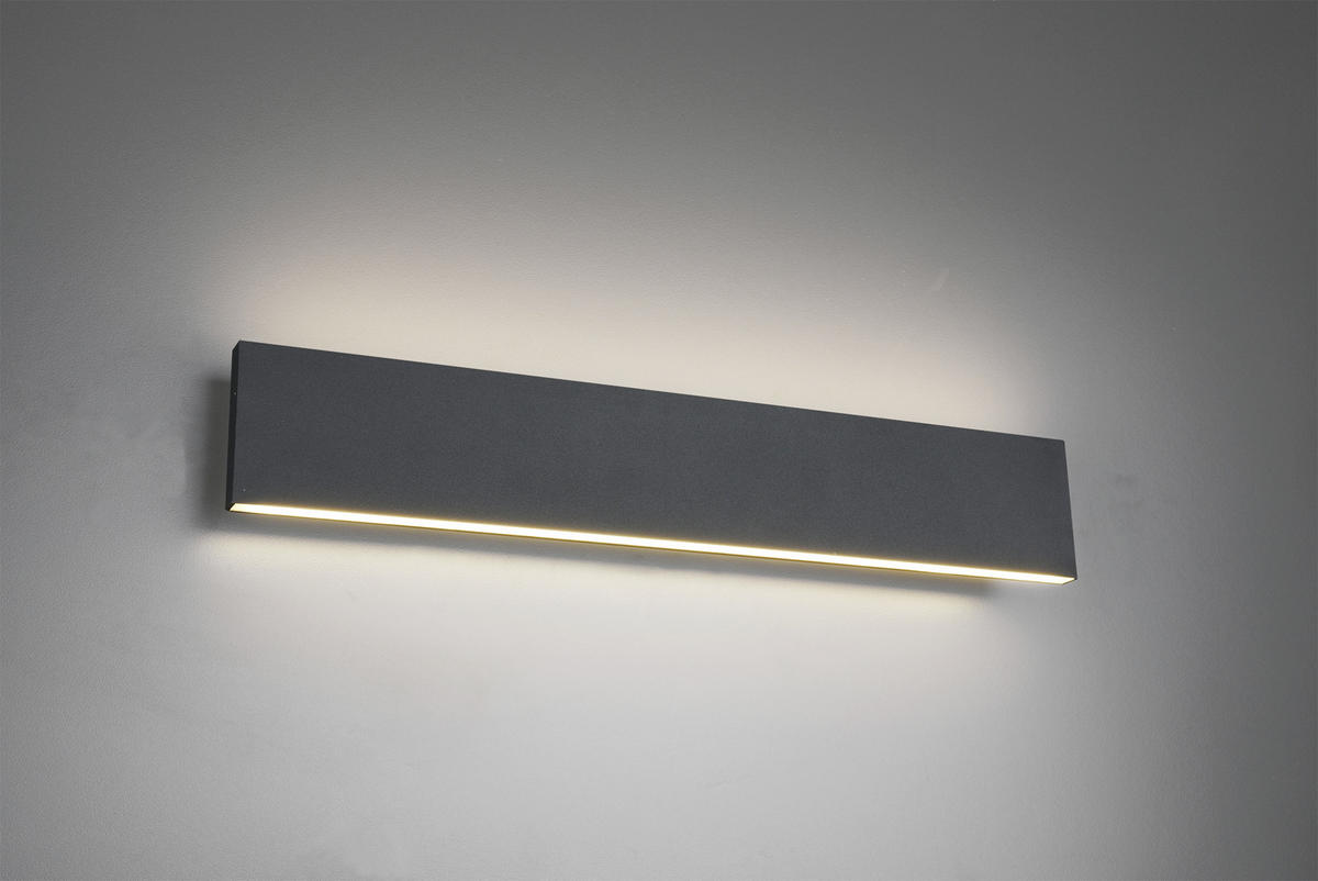 STENSKA LED-SVETILKA  CONCHA //3000 K/230 V/ - antracit, Konvencionalno, kovina/umetna masa (47/8/4,5cm)