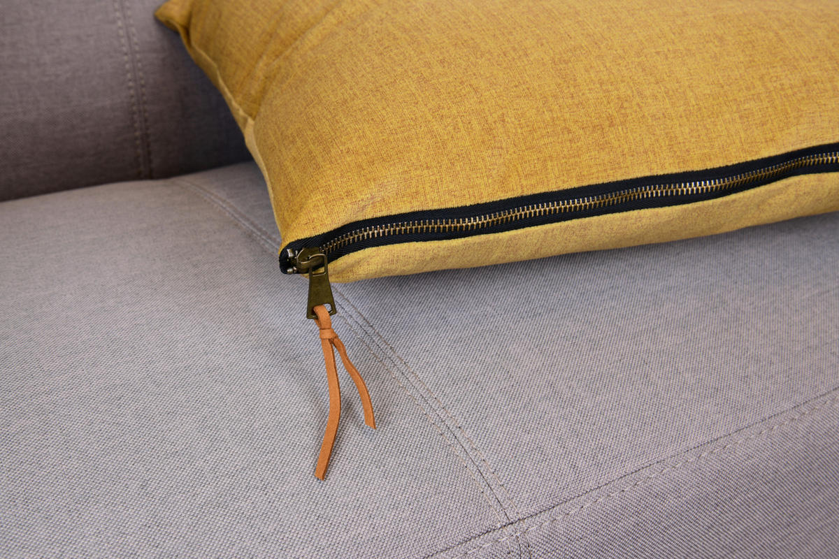 ZIERKISSEN   45/45/10 cm  - Gelb, Basics, Textil (45/45/10cm)