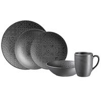 KOMBISERVICE Traditional Tiles 10-teilig  - Schwarz, Basics, Keramik - Mäser