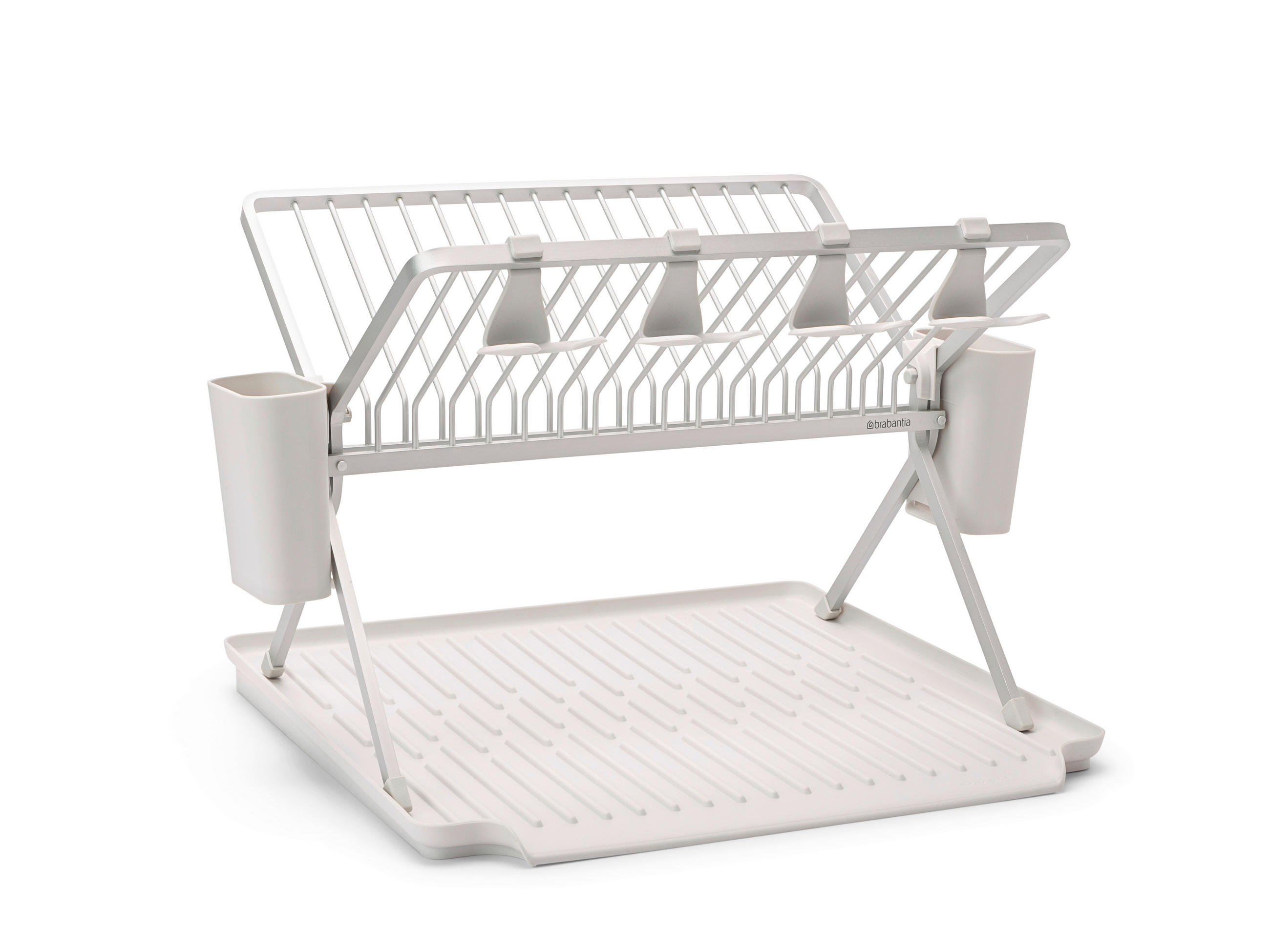 EDÉNYSZÁRÍTÓ TÁLCA - sötétszürke, Basics, műanyag/fém (2.136kg) - Brabantia
