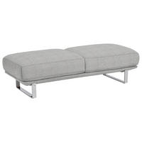 TABOURET in Textil Hellgrau  - Hellgrau, Design, Textil/Metall (160/44/60cm) - Dieter Knoll
