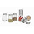 Gewürzmühlenset 5-teilig - Edelstahlfarben/Transparent, Basics, Glas/Keramik - Homeware Gewürzmühlenset 5-teilig - Edelstahlfarben/Transparent, Basics, Glas/Keramik - Homeware
