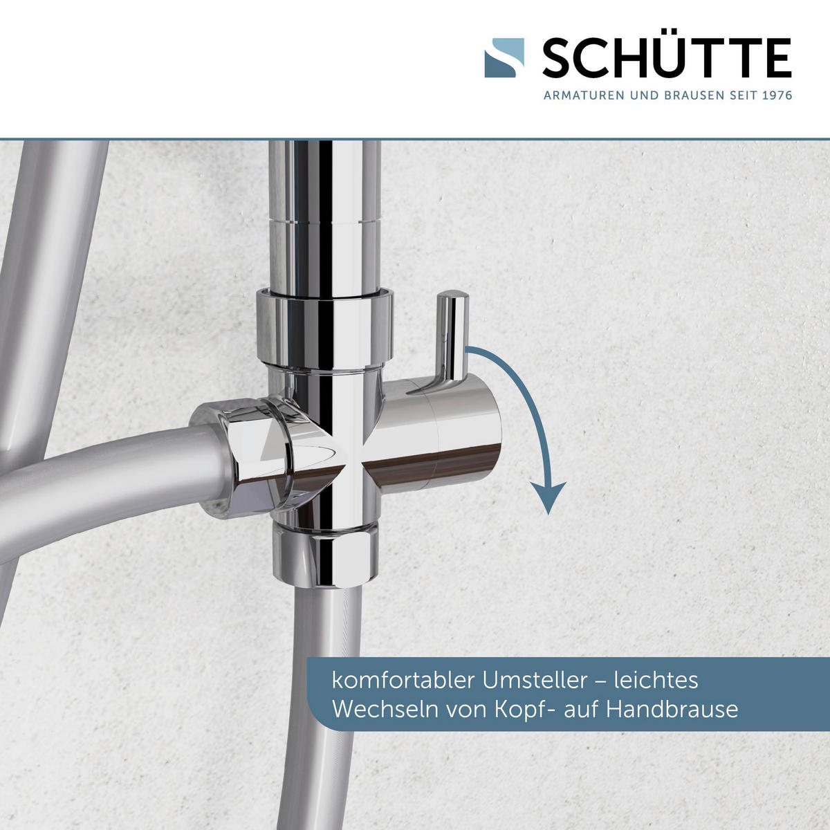 ÜBERKOPFBRAUSESET  - Chromfarben/Silberfarben, Basics, Kunststoff/Metall (32/97/54cm) - Schütte