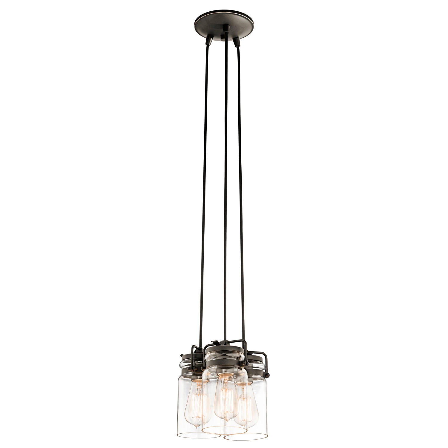 HÄNGLAMPA Elstead Brinley 21.6/25.6 cm  - bronsfärgad, Klassisk, metall/glas (21.6/25.6cm) - Elstead Lighting