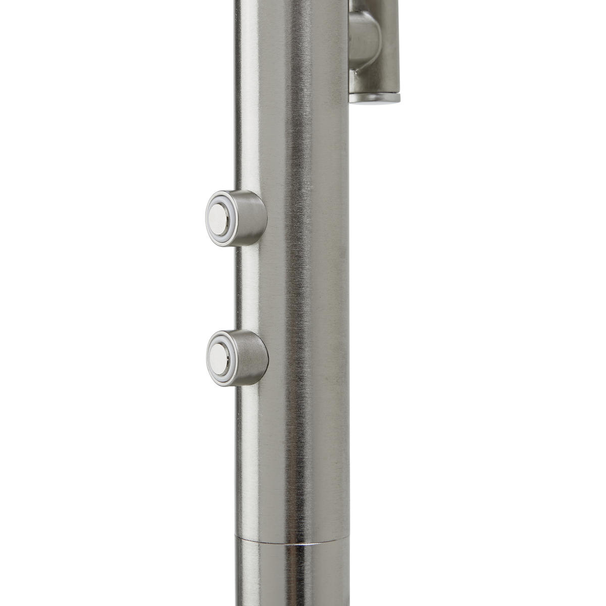 LED-Stehleuchte 30/30/181 cm    - Nickelfarben, KONVENTIONELL, Metall (30/30/181cm)