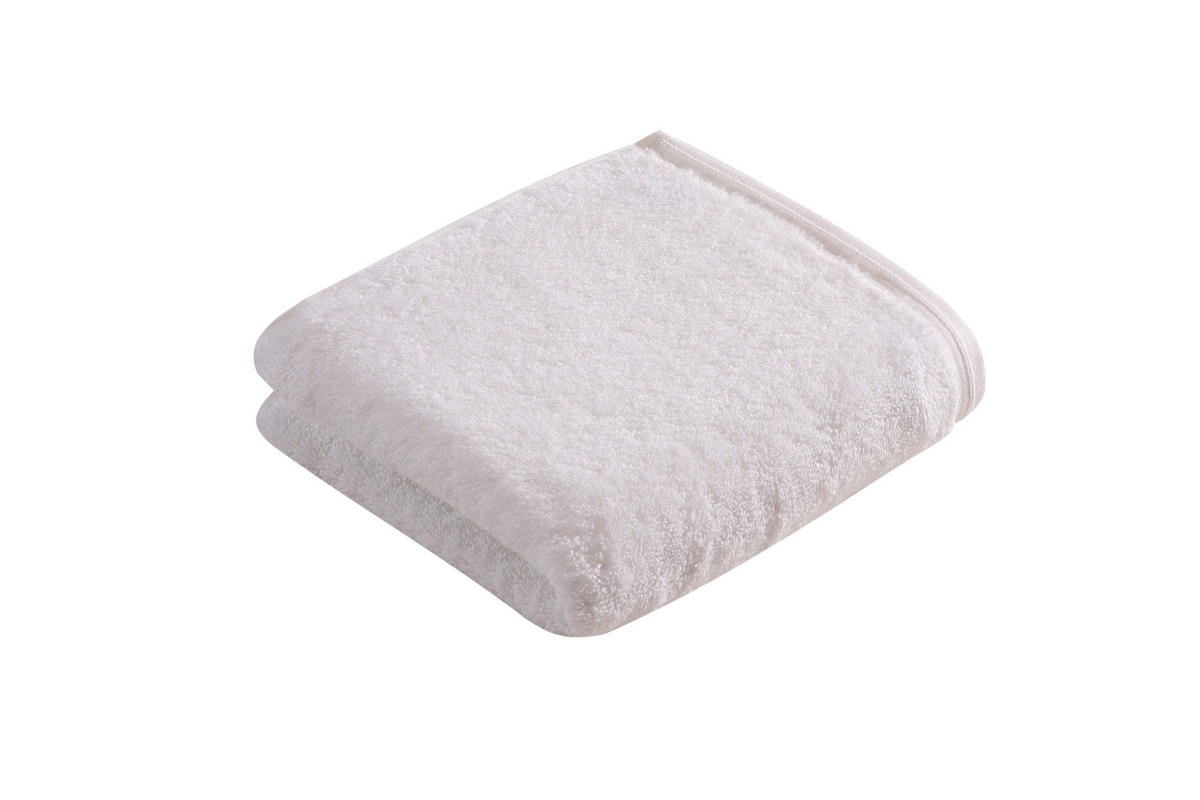 RUČNÍK, 50/100 cm, bílá - bílá, Basics, textil (50/100cm) - Vossen