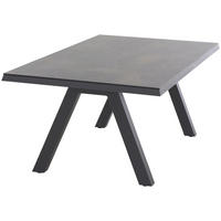 GARTENTISCH 200/100/74 cm Metall rechteckig  - Anthrazit/Graphitfarben, Basics, Kunststoff/Metall (200/100/74cm) - Siena Garden