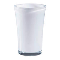 VASE Bloom 22 cm  - Weiß, Design, Glas (22cm) - Leonardo
