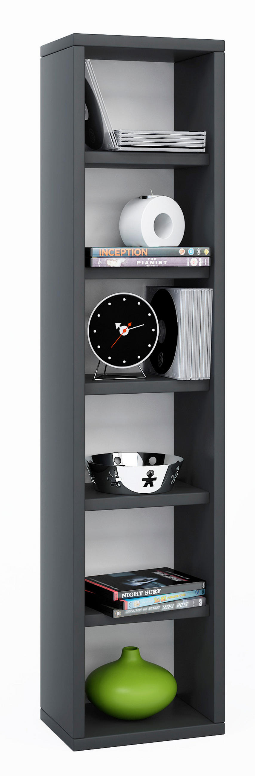 CD-REGAL - Schwarz, Basics, Holzwerkstoff (21/97,4/20cm) - MID.YOU