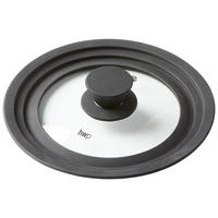 POKLOPAC  21 cm    - crna, Basics, staklo/metal (21cm) - Homeware Profession.