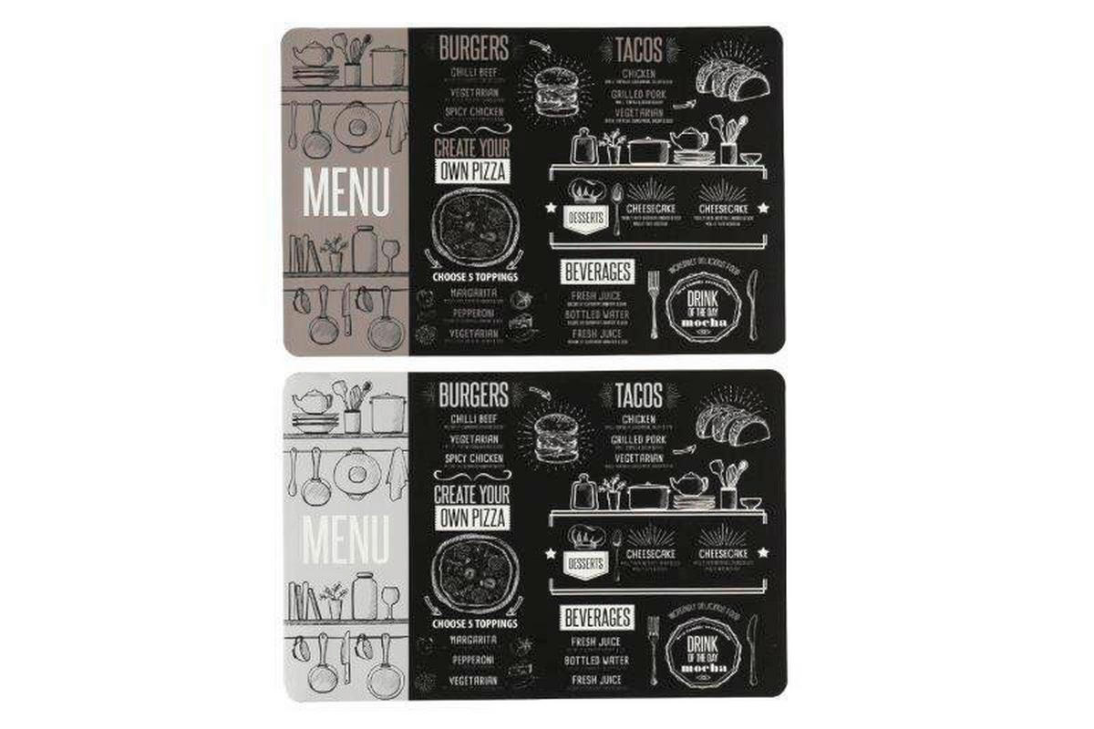 ÉTKEZŐALÁTÉT textil  - többszínű, Basics, textil (43.5/28.5/0.3cm)