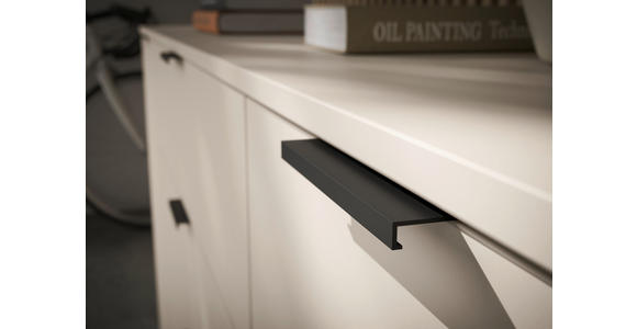 SIDEBOARD in 135/90/40 cm - Kaschmir/Schwarz, Basics, Holzwerkstoff/Kunststoff (135/90/40cm) - Carryhome