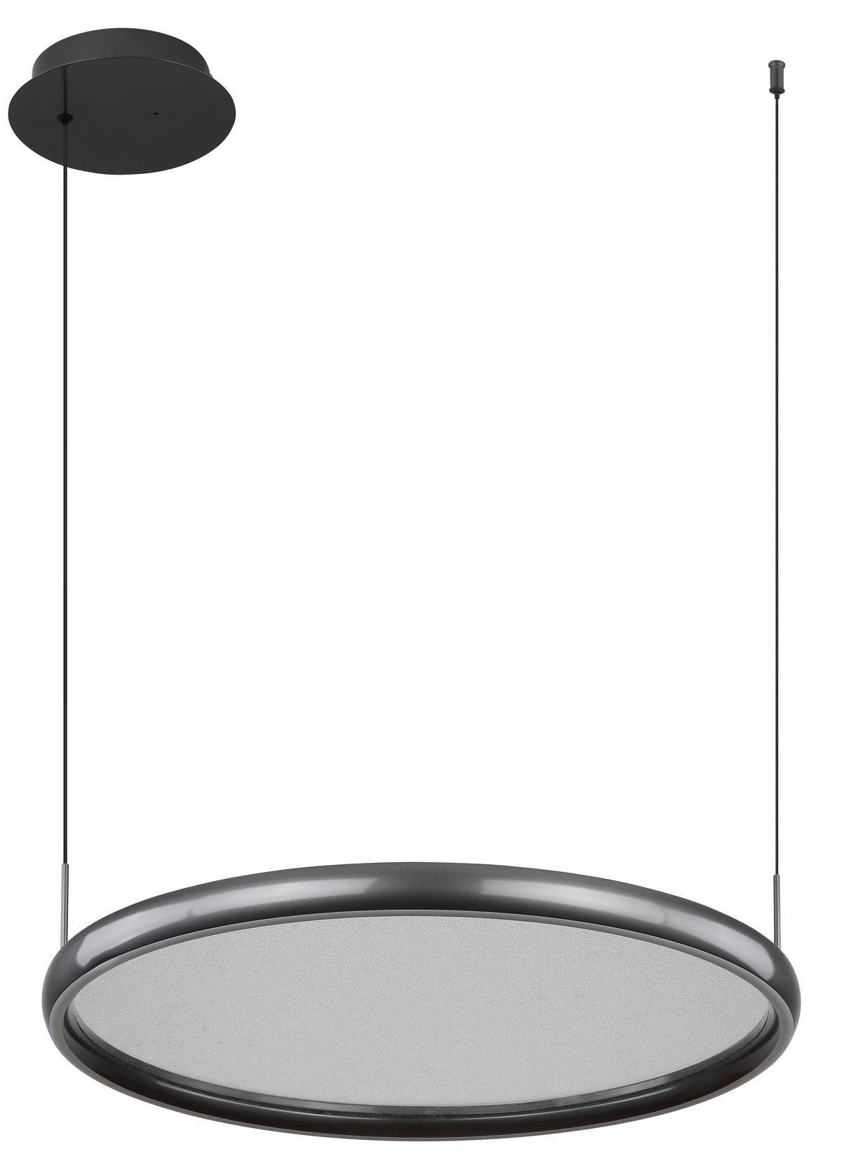 LED FÜGGŐLÁMPA 63/60/150 cm  - fekete/fehér, Design, műanyag/fém (63/60/150cm) - Globo