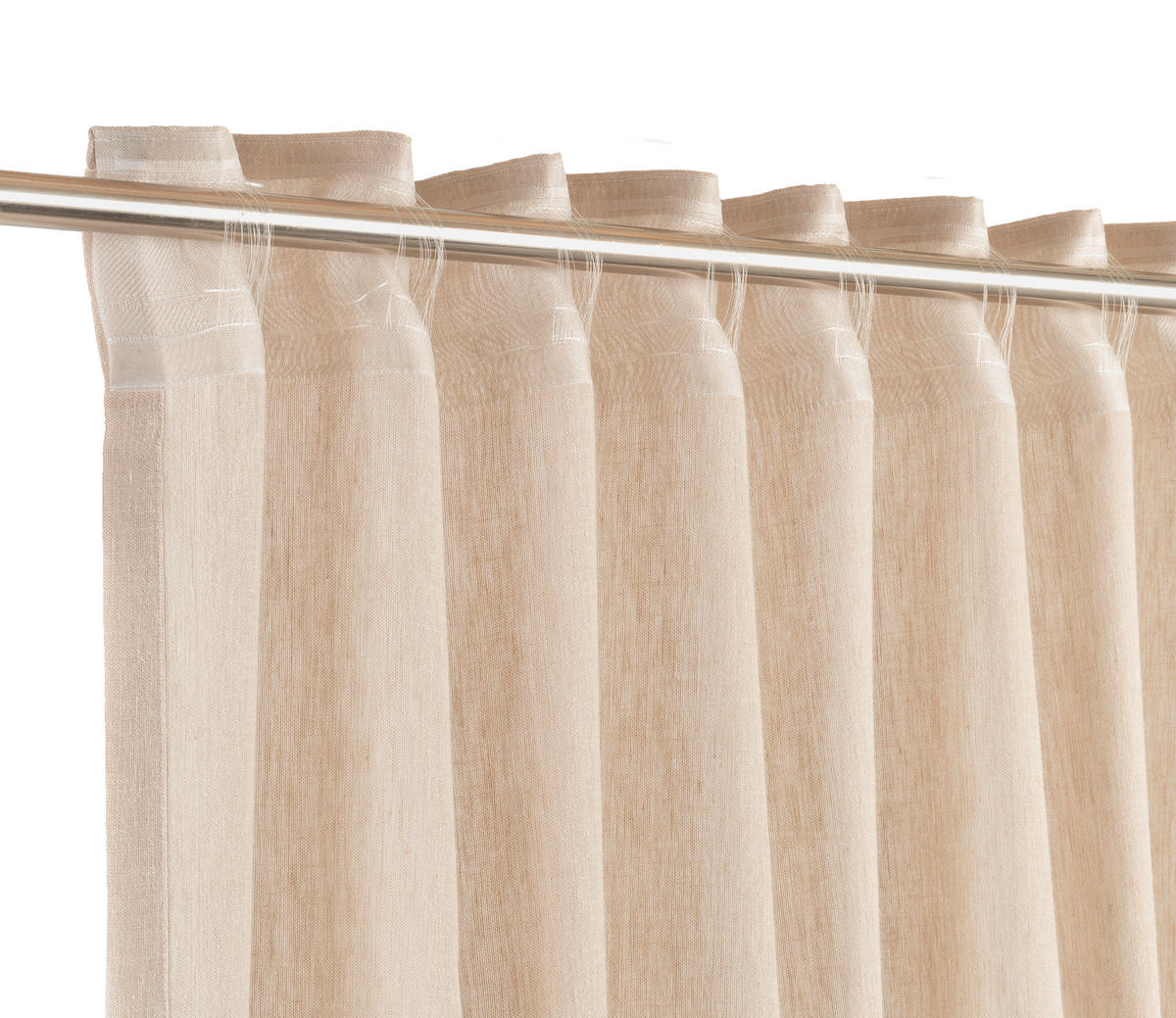 FERTIGVORHANG  halbtransparent  125/250 cm   - Naturfarben, Basics, Textil (125/250cm) - Schöner Wohnen