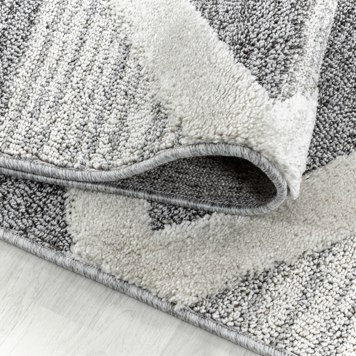 WEBTEPPICH 140/200 cm Pisa 4709 grau Grau  - Grau, KONVENTIONELL, Textil (140/200cm)