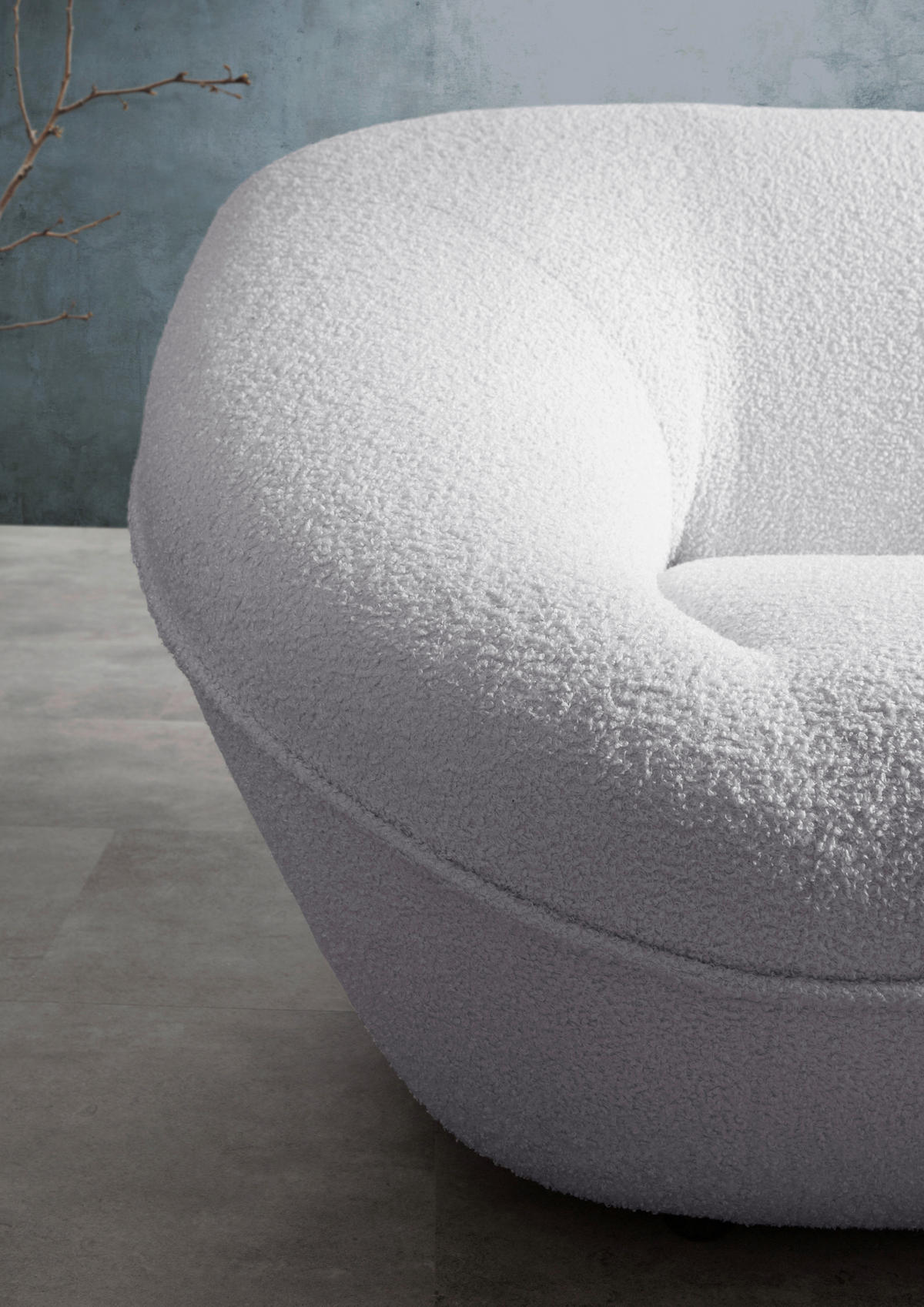 2-SITZER-SOFA in Flachgewebe Schlammfarben  - Schlammfarben/Schwarz, KONVENTIONELL, Kunststoff/Textil (223/79/94cm) - Carryhome