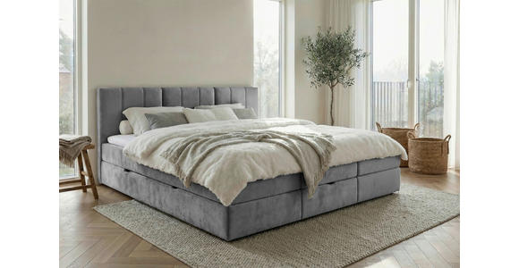 FAMILIENBETT - Schwarz/Grau, Design, Holzwerkstoff/Kunststoff (240/200cm) - Esposa