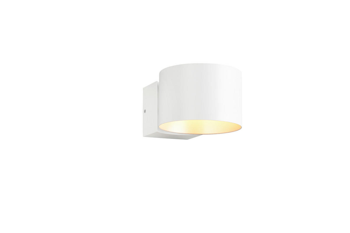 NÁSTĚNNÉ LED SVÍTIDLO, 15/10 cm  - bílá/barvy stříbra, Konvenční, kov (15/10cm) - Musterring
