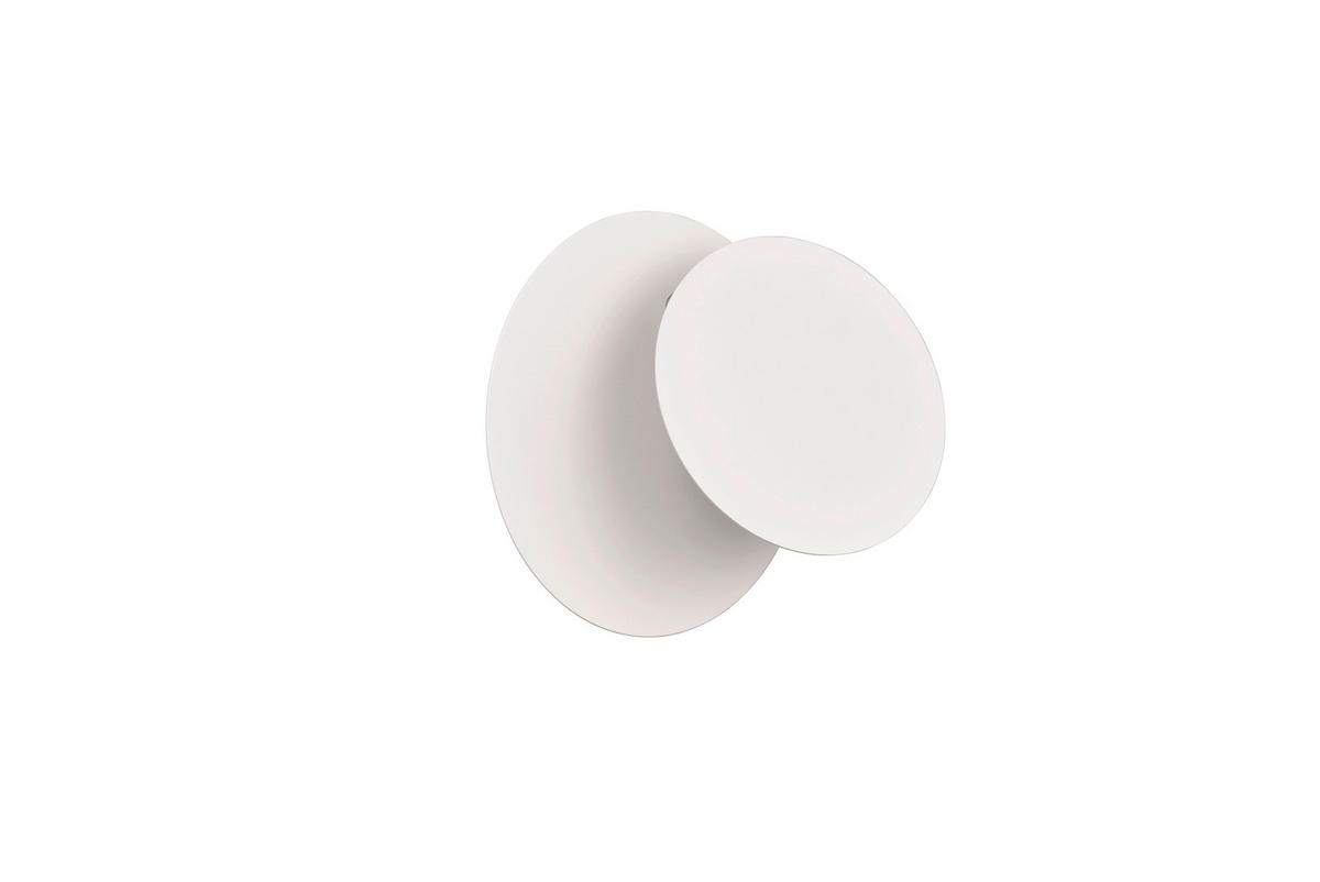 NÁSTĚNNÉ LED SVÍTIDLO, 18/7,2 cm  - bílá, Design, kov (18/7,2cm)