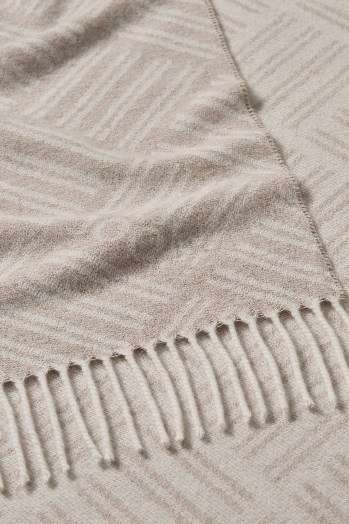 PLAID FINE-MESHWORK 140/180 cm  - Naturfarben, Design, Textil (140/180cm) - Joop!