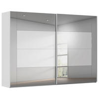 SCHWEBETÜRENSCHRANK 316/223/68 cm 2-türig Seidengrau  - Seidengrau, Design, Glas/Holzwerkstoff (316/223/68cm) - Xora