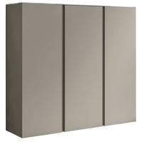 SCHUHSCHRANK Taupe  - Taupe, Design, Glas/Holzwerkstoff (120/110/33cm) - Moderano