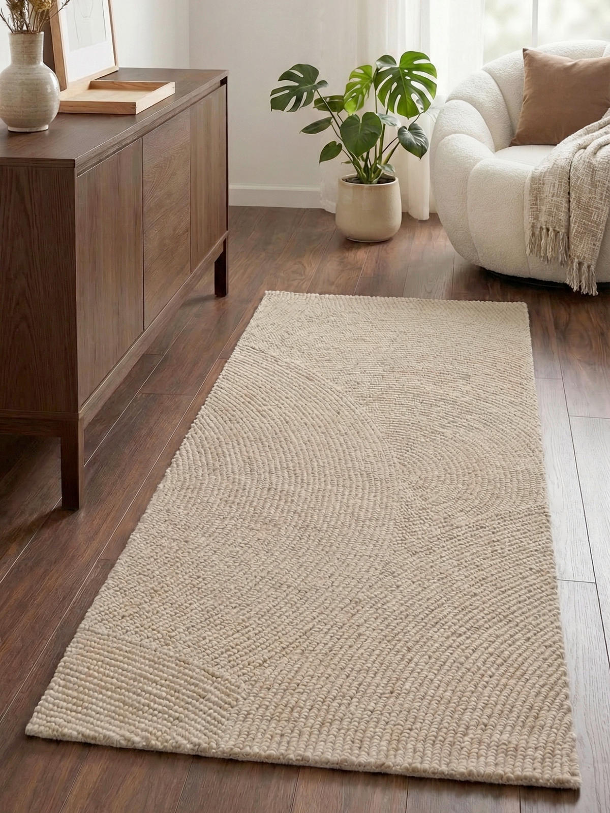 LÄUFER 80/300 cm Calmio  - Beige, Basics, Textil (80/300cm) - Hanse Home