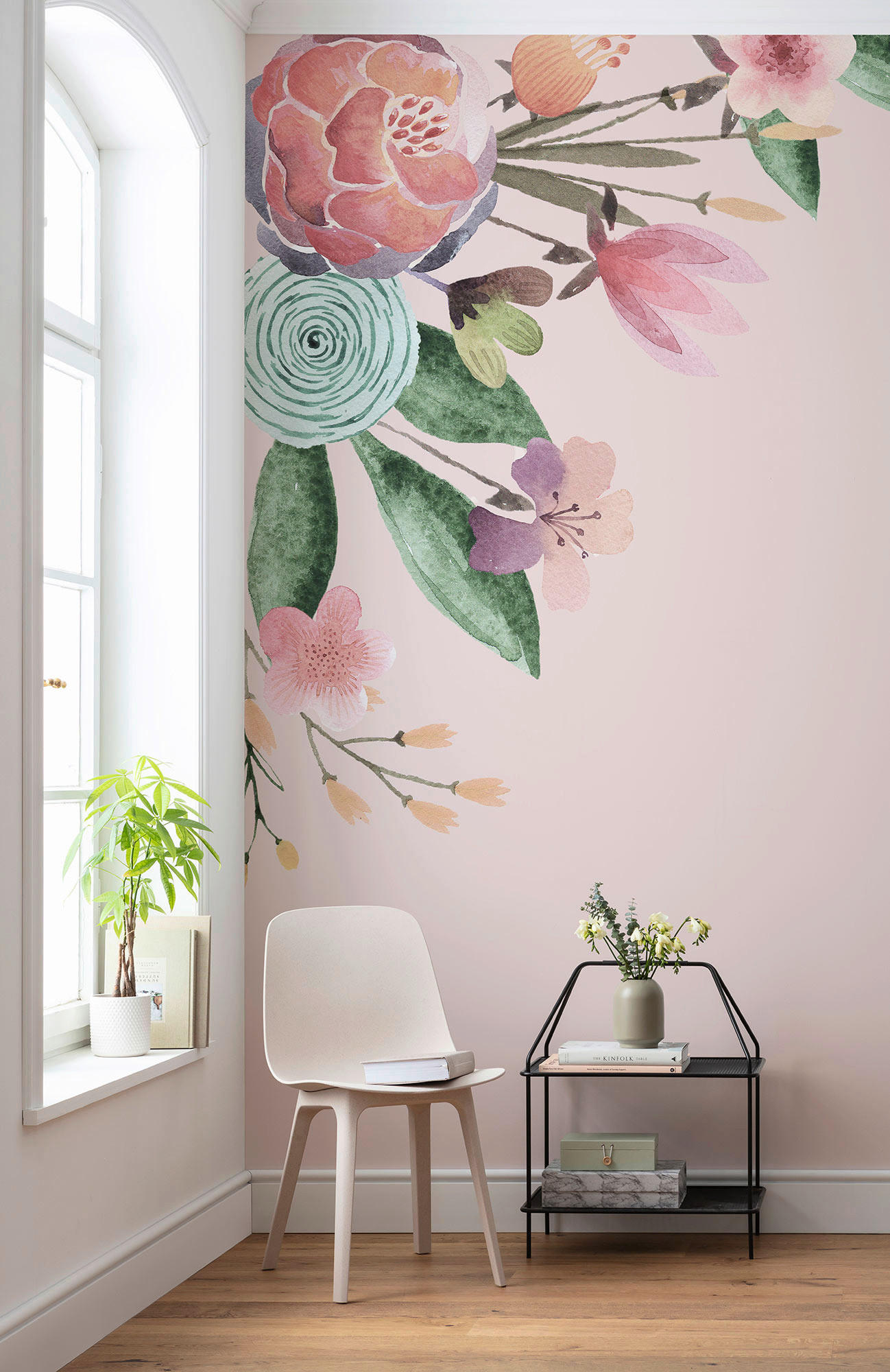 VLIESTAPETE - Rosa/Weiß, Basics (200/250cm) - Xora