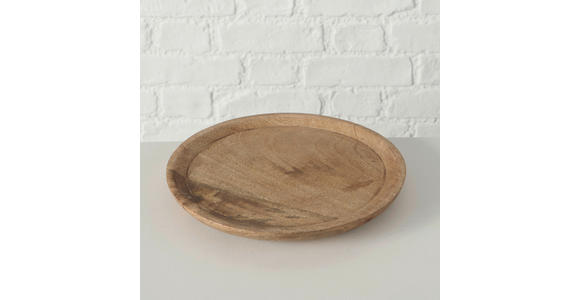 TELLER    - Naturfarben, Trend, Holz (26/2,5cm) - Ambia Home