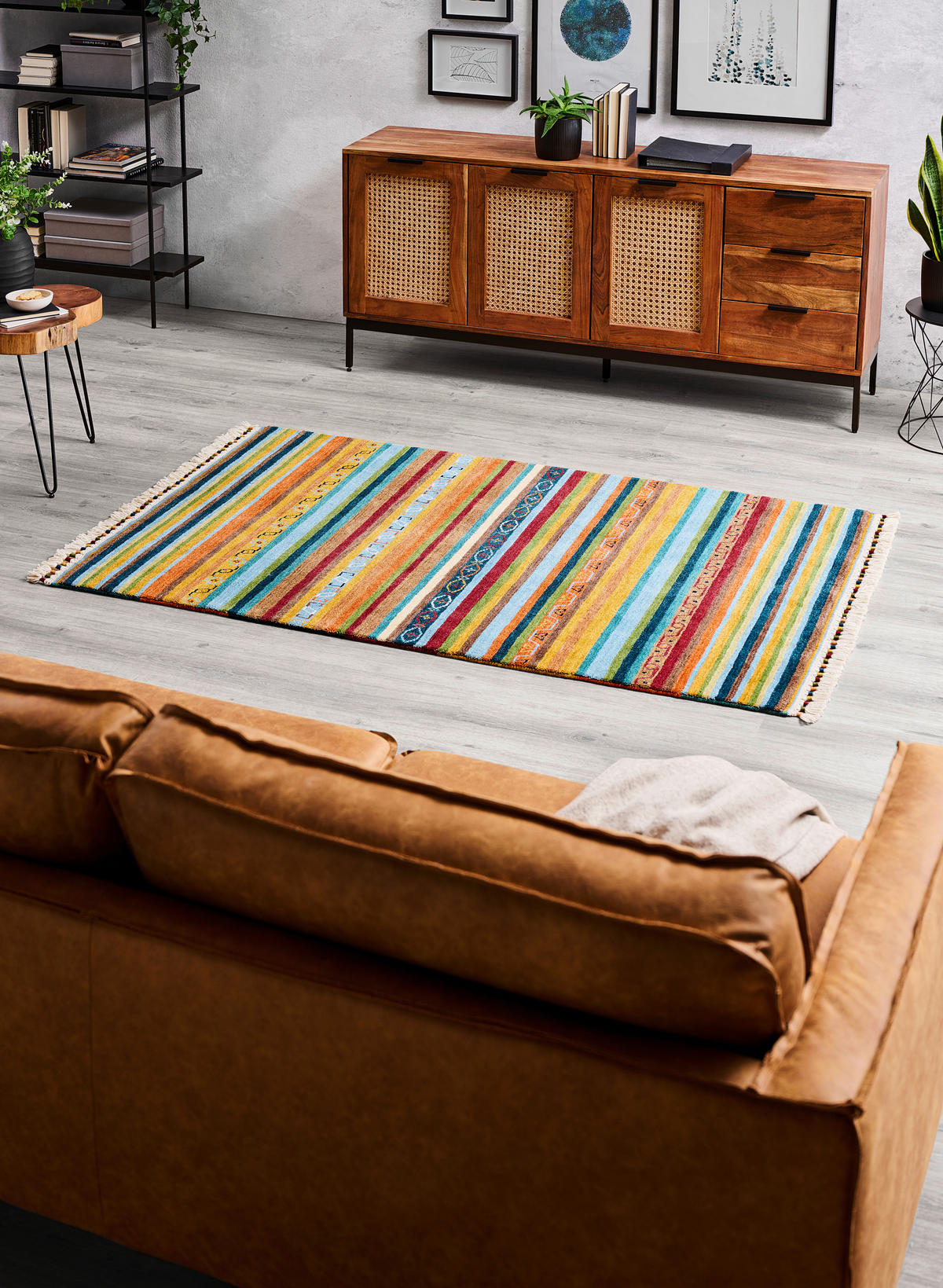 ORIENTTEPPICH 60/90 cm Waves of Rainbow  - Multicolor, Lifestyle, Textil (60/90cm) - Cazaris