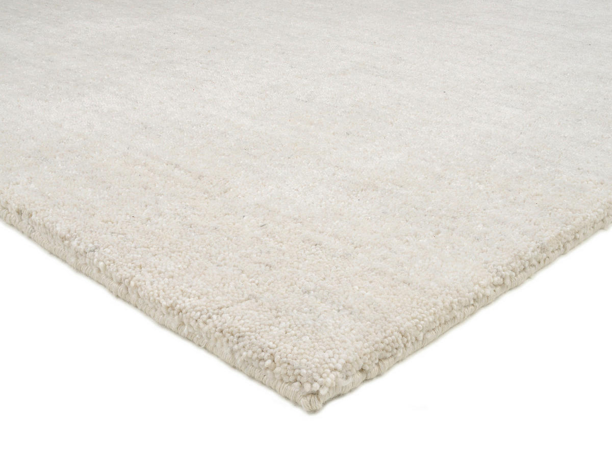 HANDWEBTEPPICH 140/200 cm Creme, Silberfarben  - Silberfarben/Creme, Basics, Textil (140/200cm) - Musterring
