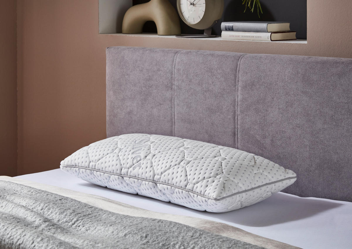 KOPFPOLSTER   - Weiß, Design, Textil (80/15/40cm) - Carryhome