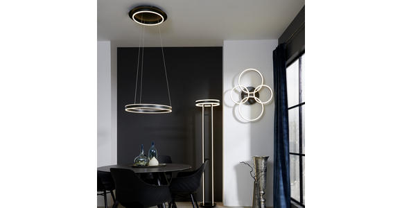 LED-HÄNGELEUCHTE 60/150 cm - Anthrazit, Design, Kunststoff/Metall (60/150cm) - Ambiente