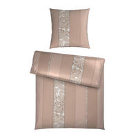 BETTWÄSCHE STRIPES DK Satin 135/200 cm  - Beige, Design, Textil (135/200cm) - Dieter Knoll