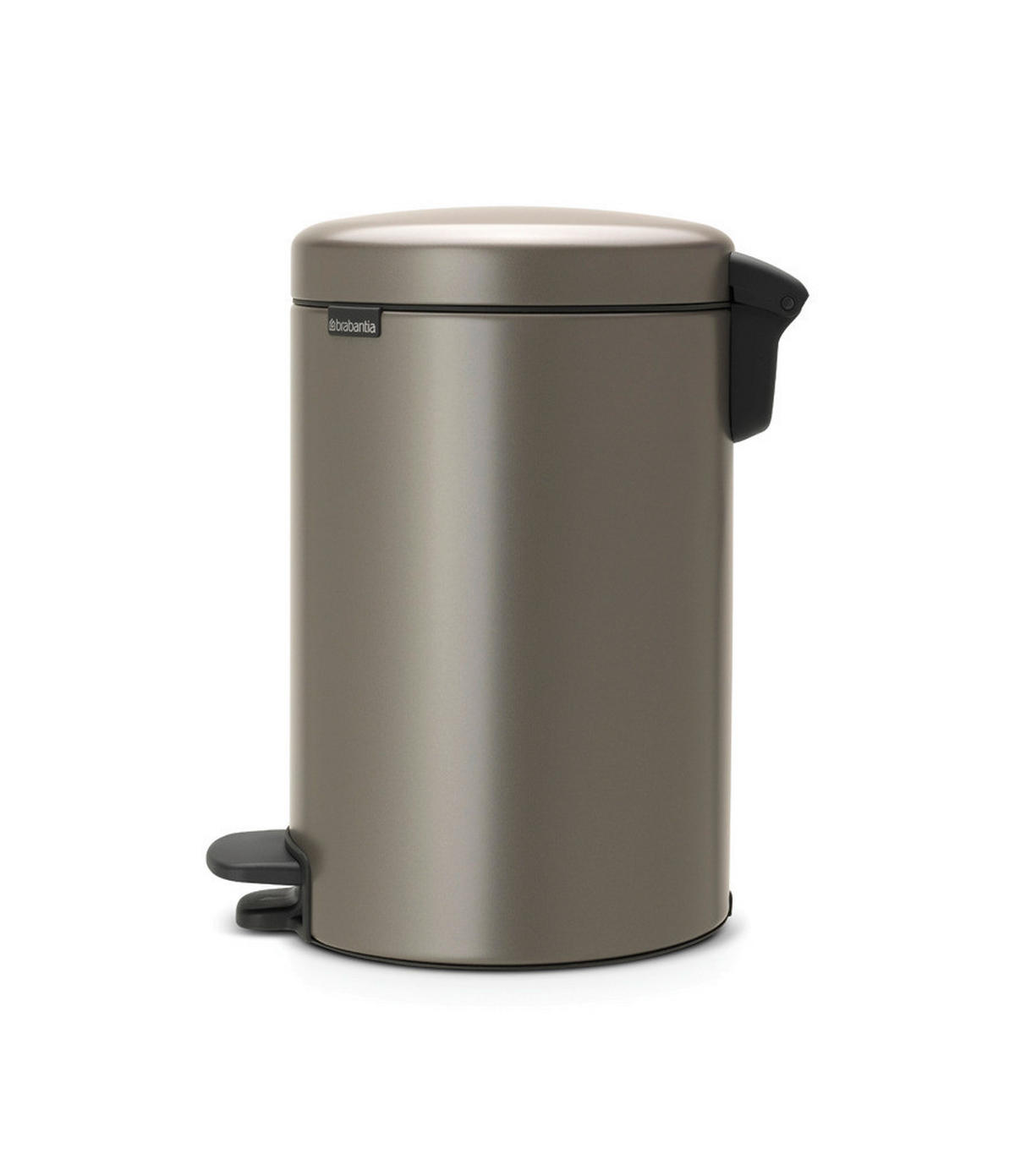 ABFALLEIMER NEW ICON 12 L  - Platinfarben, Design, Kunststoff/Metall (25,1/41,1/33,8cm) - Brabantia