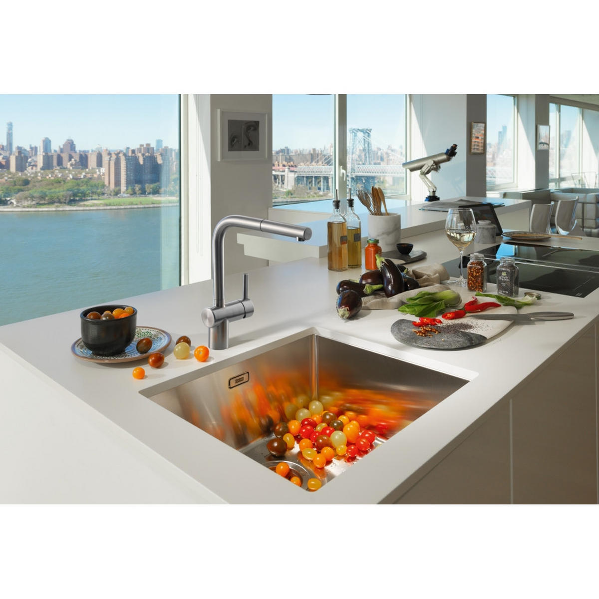 KÜCHENARMATUR - Edelstahlfarben, Basics, Metall (29,7/24/5cm) - Franke