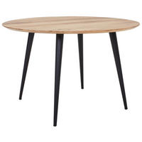 JEDÁLENSKÝ STÔL, akácia, čierna, farba akácie, 120/120/76 cm - čierna/farba akácie, Modern, drevo (120/120/76cm) - Livetastic