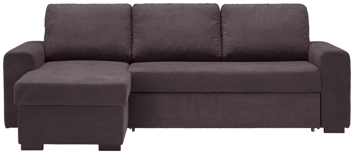 ROHOVÁ SEDACIA SÚPRAVA, textil, tmavosivá - čierna/tmavosivá, Design, textil (245/160cm) - Xora