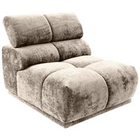 SOFAELEMENT in Flachgewebe Taupe  - Taupe, MODERN, Textil (81/86/113cm) - MID.YOU