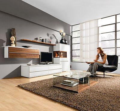 Wohnwand Strukturbuche Furniert Weiss Online Kaufen Xxxlutz